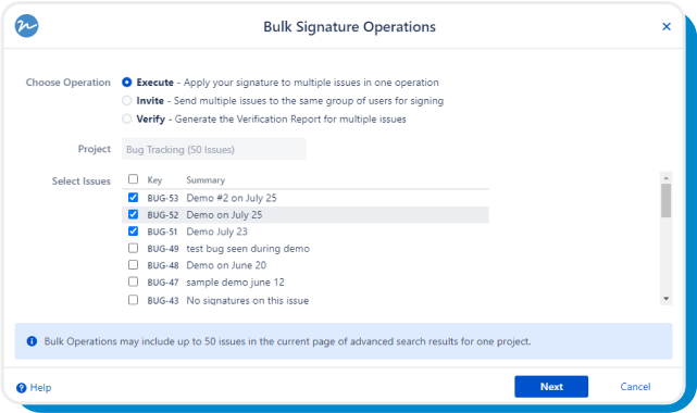 bulk invitations to sign in Jira